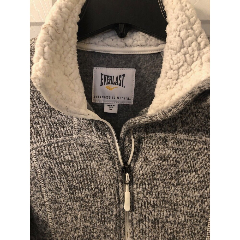 Everlast Women's Gray Fleece Full Zip Greatness Within Size S
